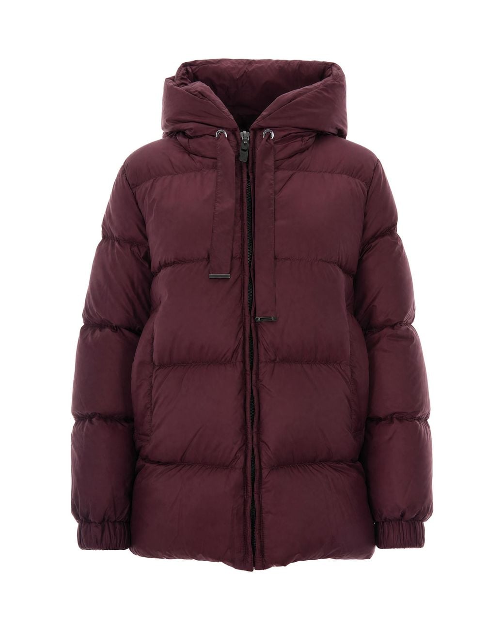 Max Mara Purple Piumino Seia Bordeaux