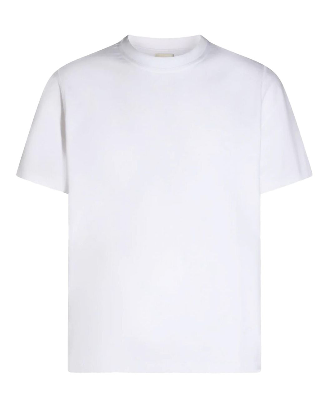 Arte' White T-Shirt Abstract Print for men