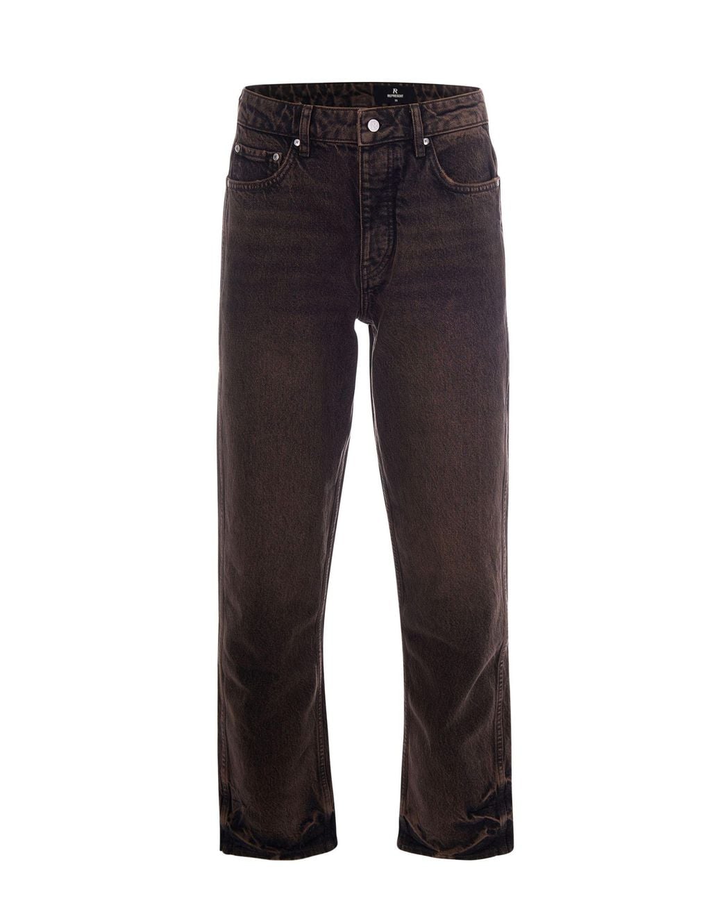 Represent Blue Straight Leg Jeans for men