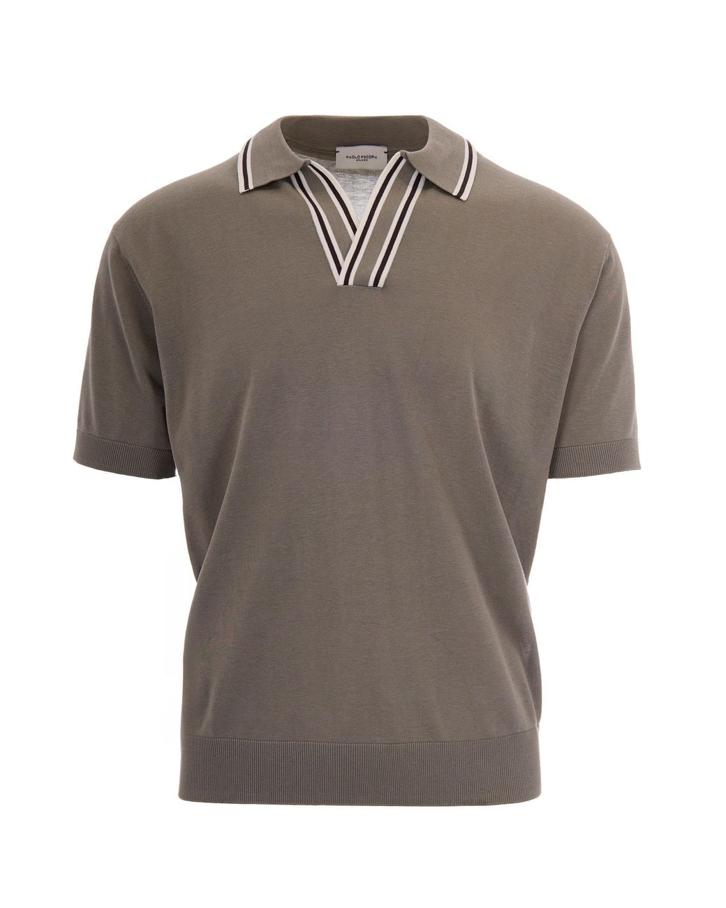 Paolo Pecora Gray Polo for men
