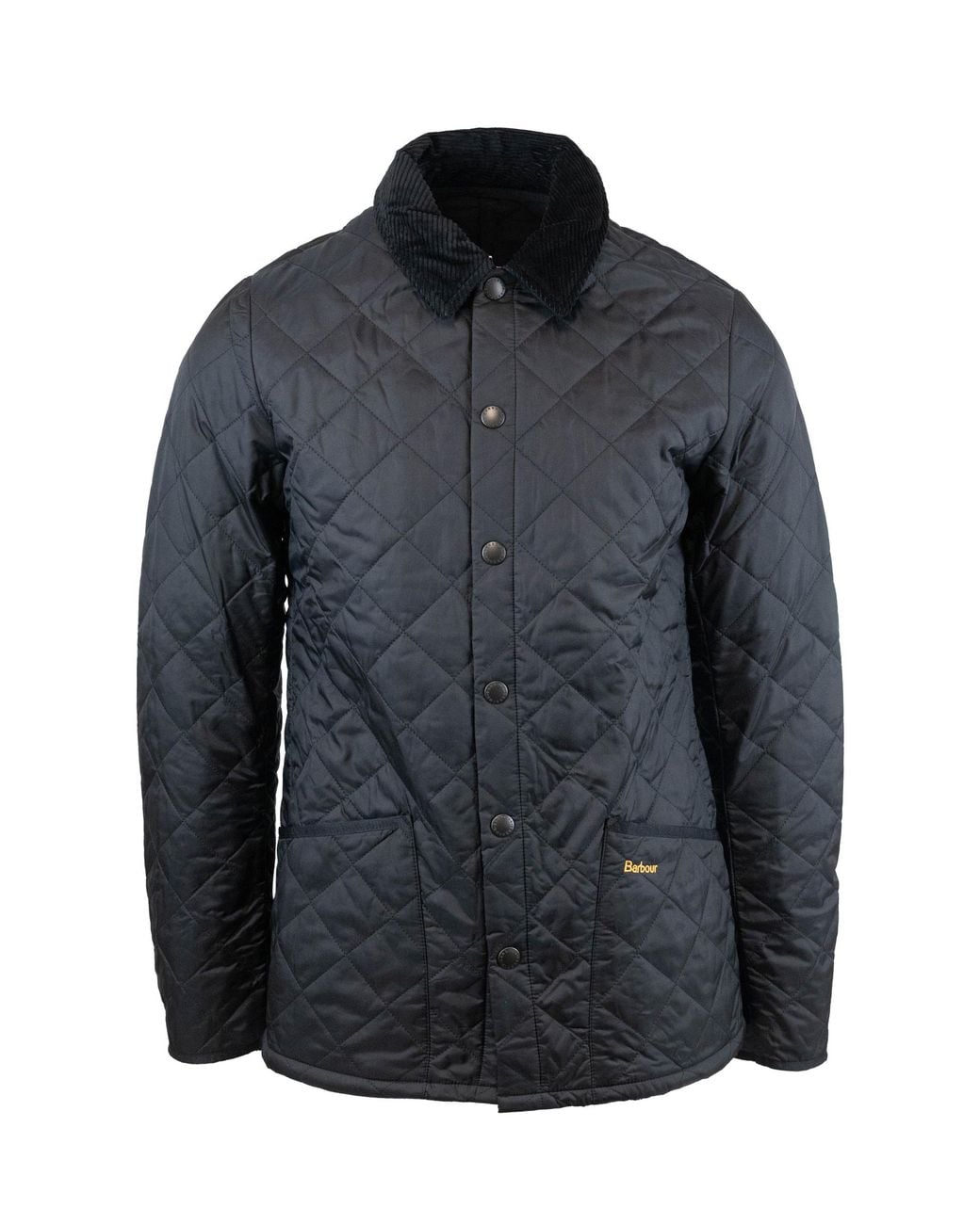 Barbour Blue Quilted Button Front Jacket for men