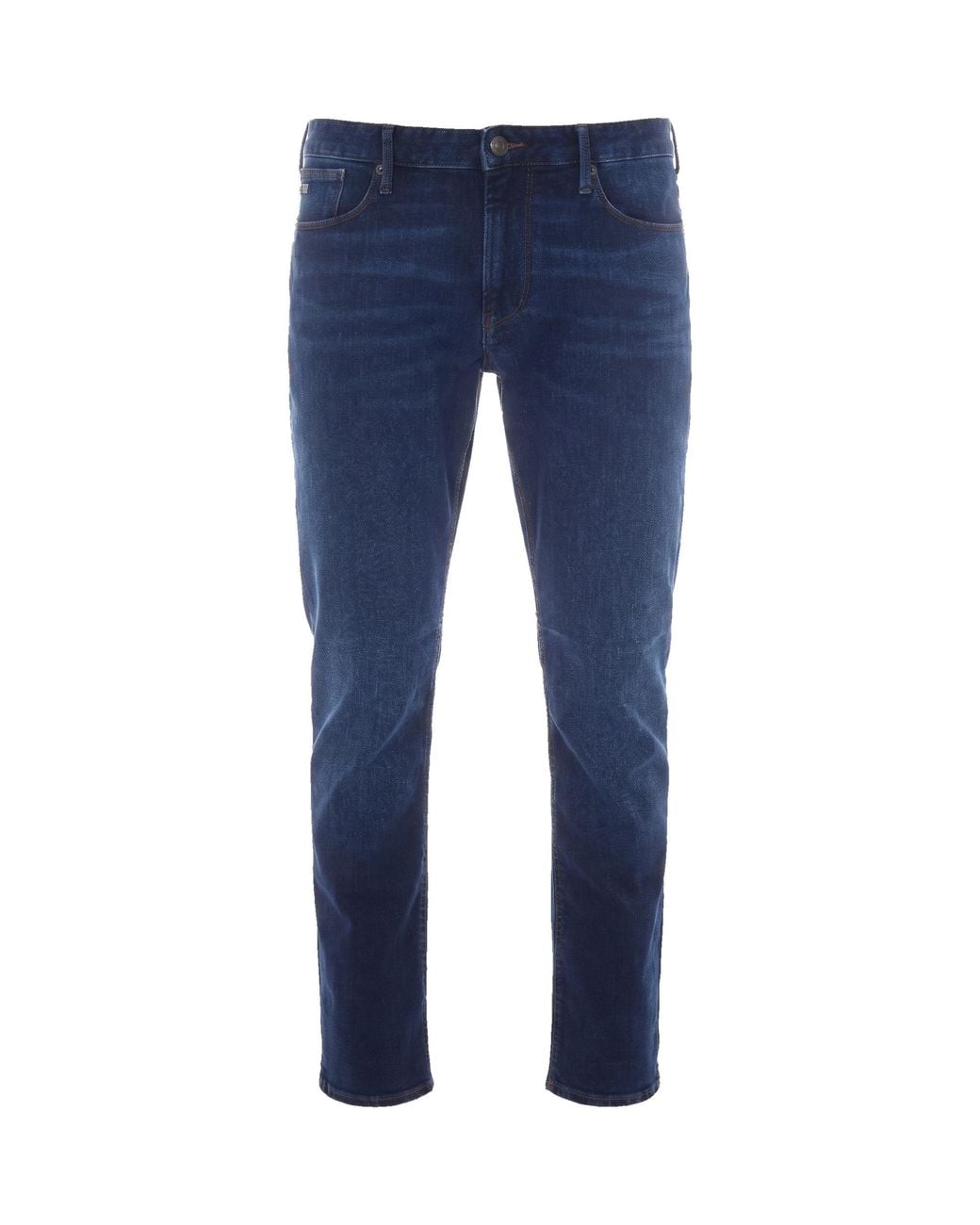 Emporio Armani Blue Mid Rise Jeans for men