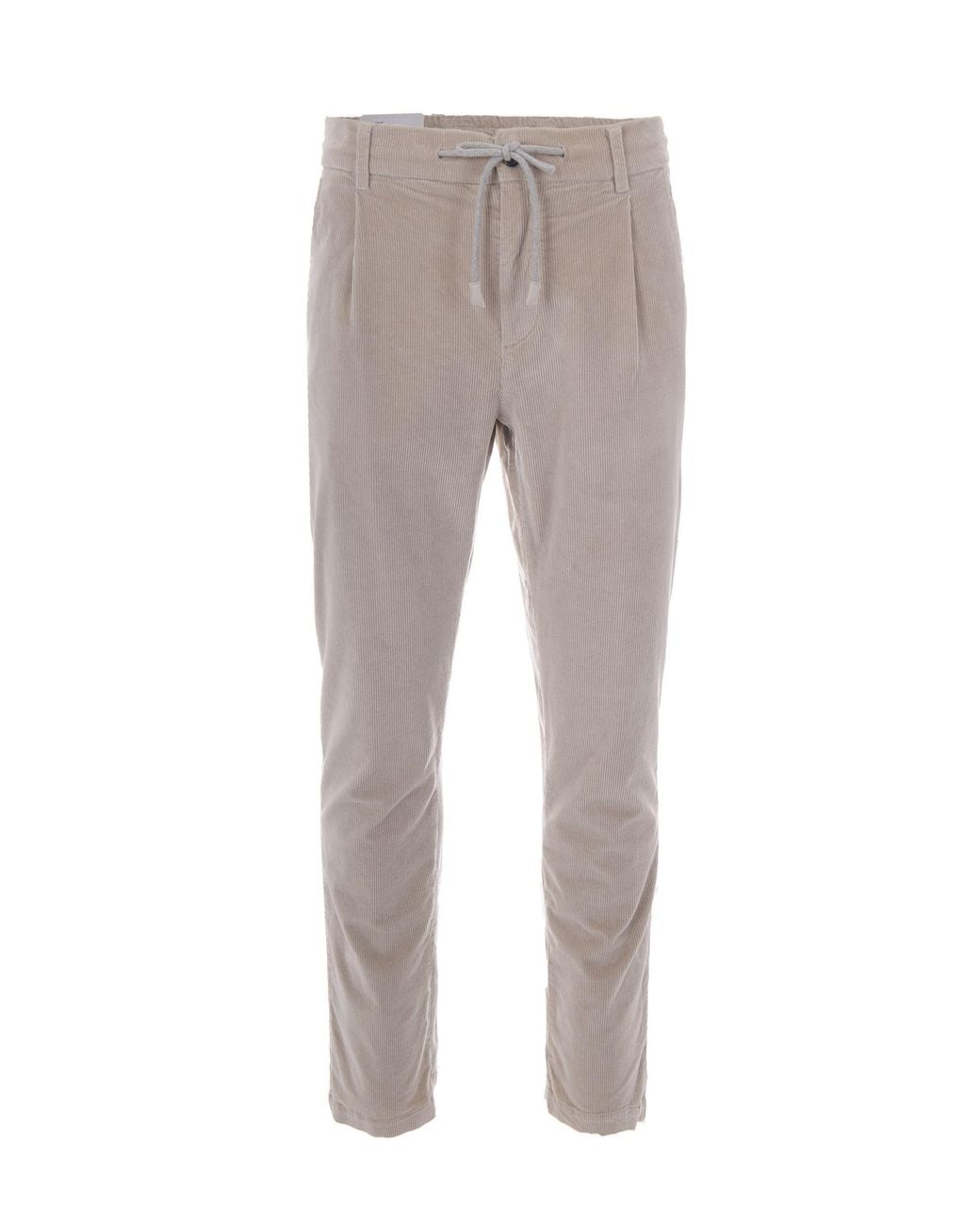 Eleventy Gray Jogger Velluto Sabbia for men