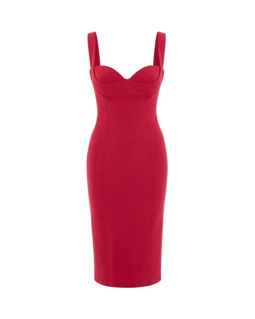 Elisabetta Franchi Red Abito Midi