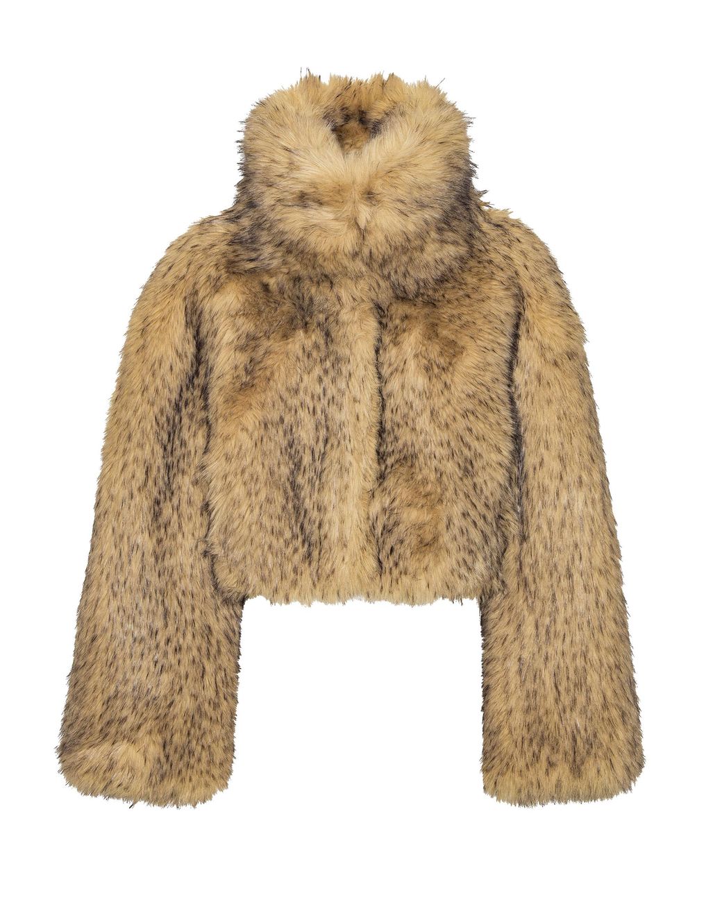 ROTATE BIRGER CHRISTENSEN Natural Ecopelliccia Crop Nougat