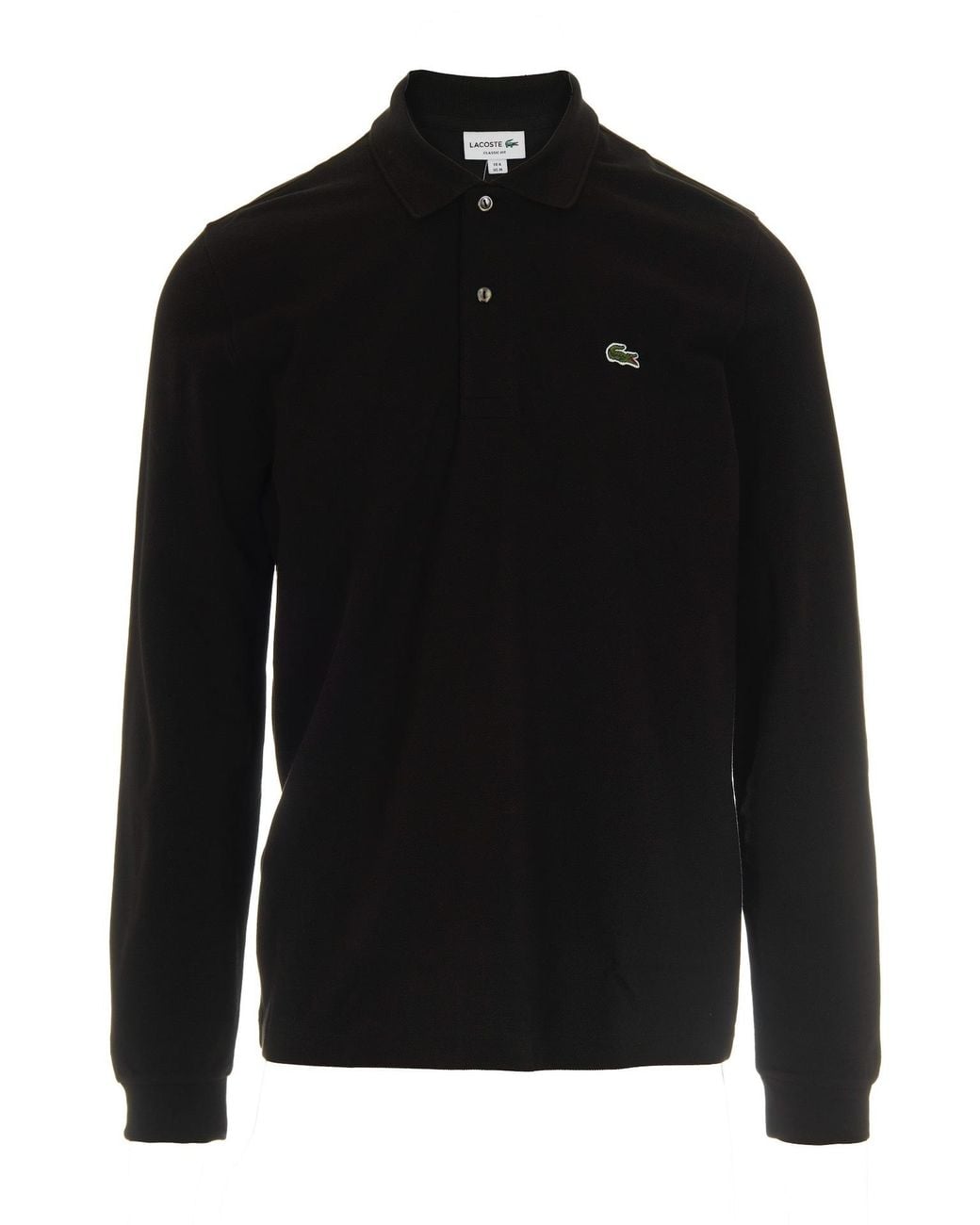 Lacoste Black Long-Sleeve Polo Shirt for men