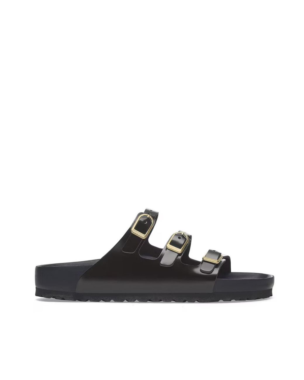 Birkenstock Black Florida Fresh Shine Slipper