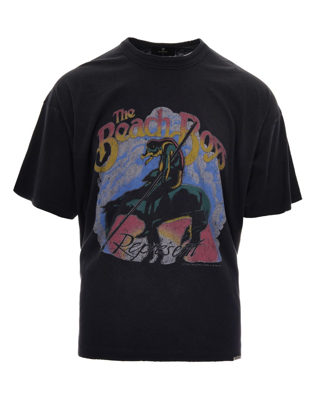 Represent Black T-Shirt Beach Boys Endless Summer Stained for men