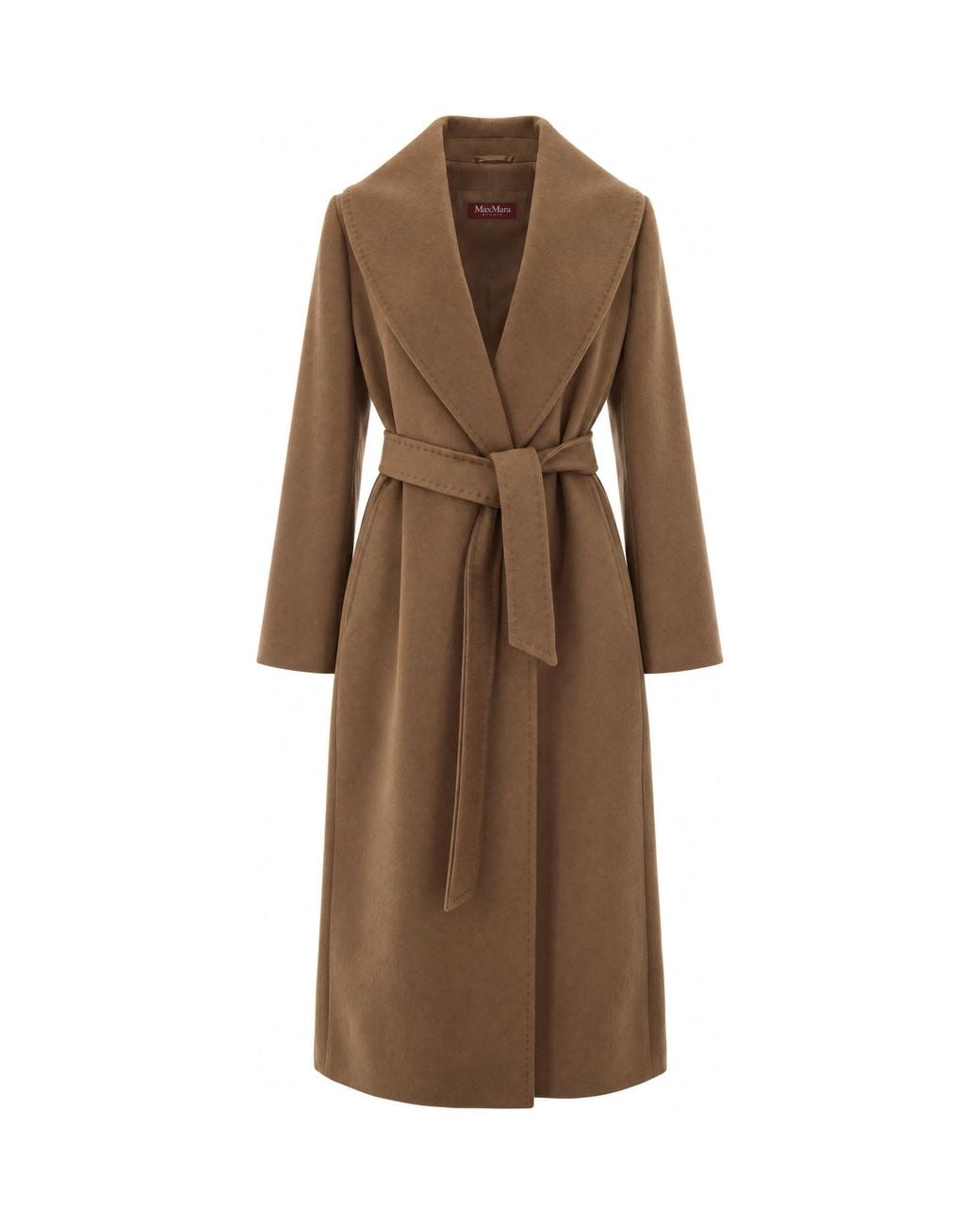 Max Mara Brown Cappotto Loriana Cuoio