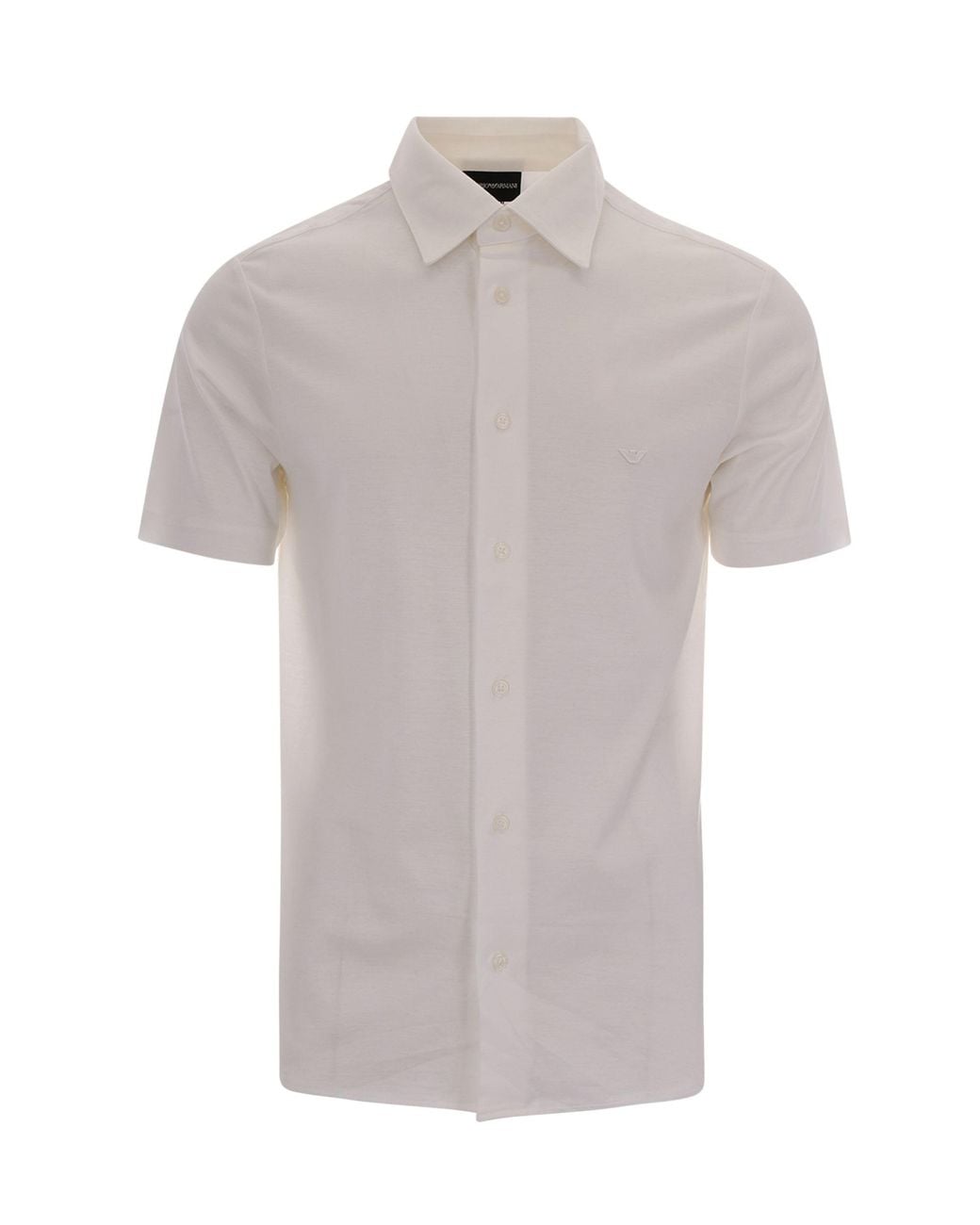 Emporio Armani Gray Camicia Slim Lyocell Off for men