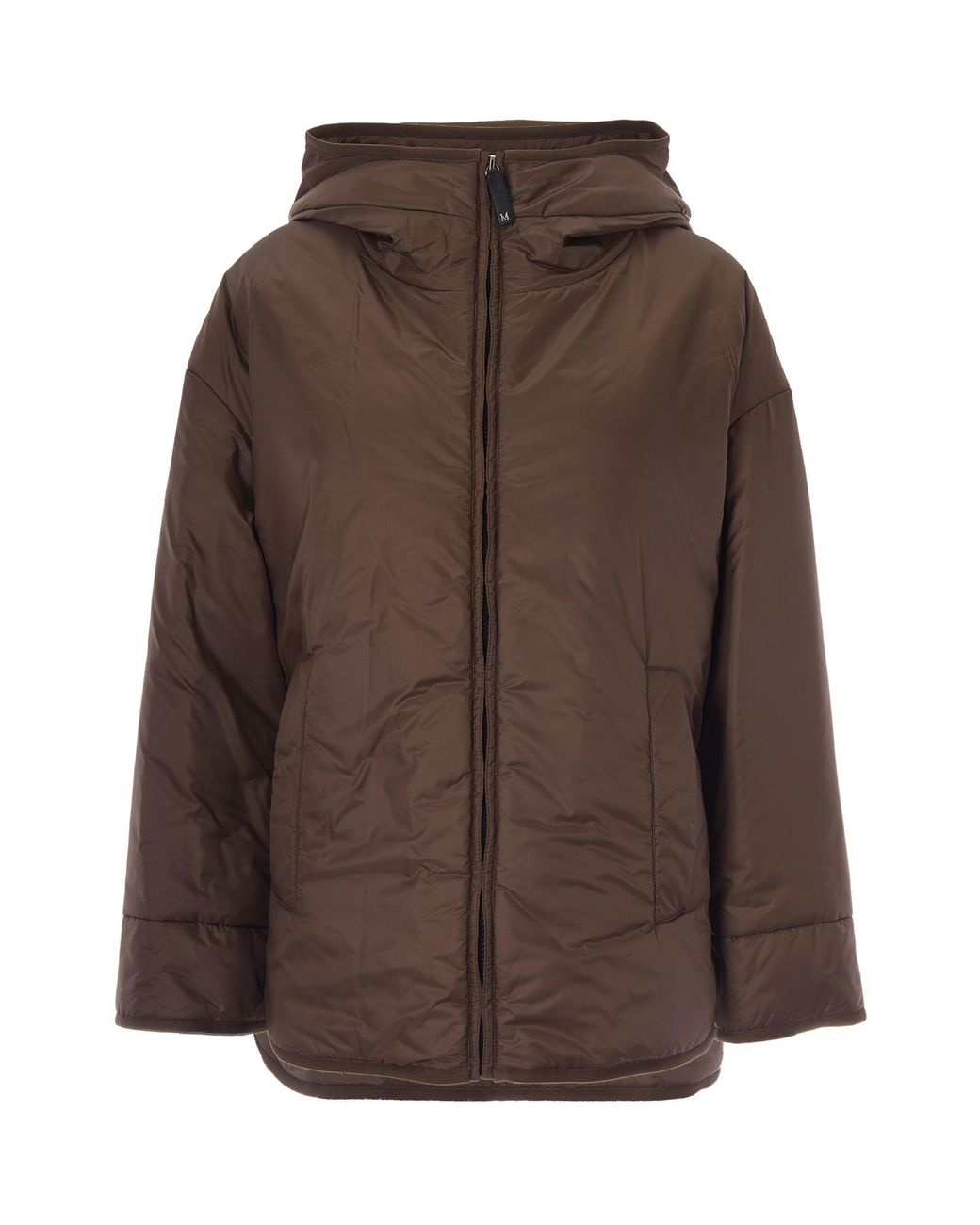 Max Mara Brown Padded Jacket Cleo Polyester