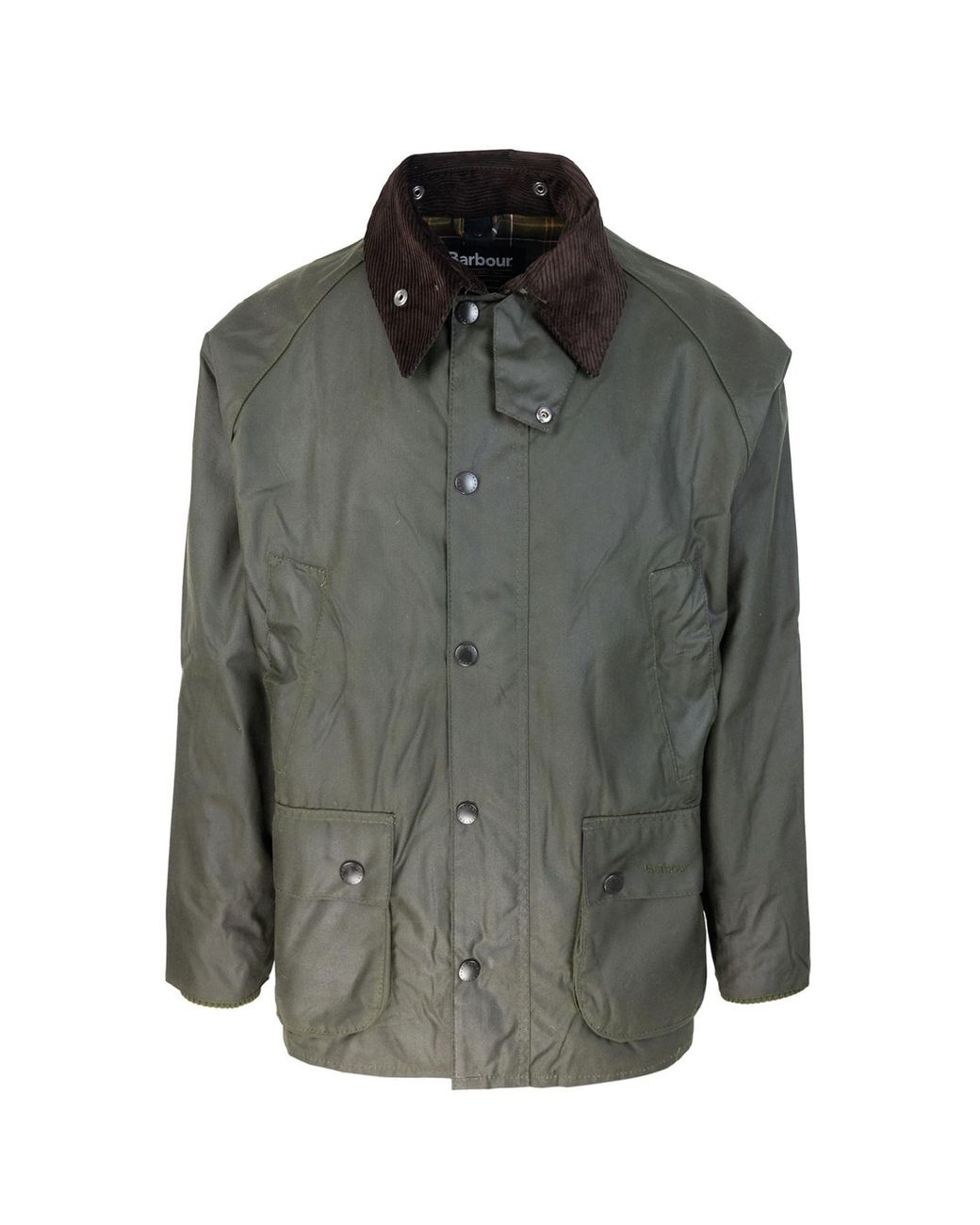 Barbour Gray Waxed Cotton Field Jacket for men