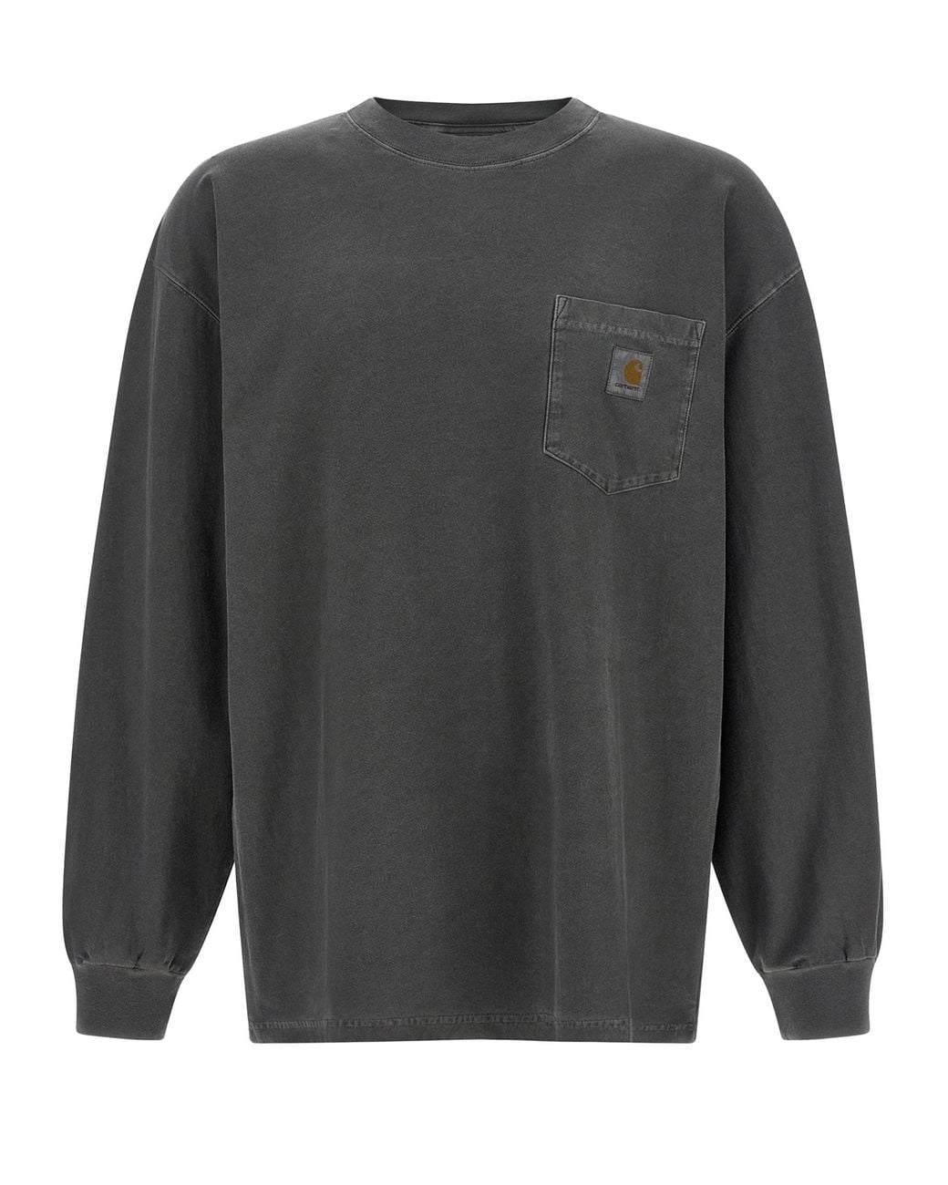 Carhartt Gray T-Shirt Loose Pocket Garment Dyed for men