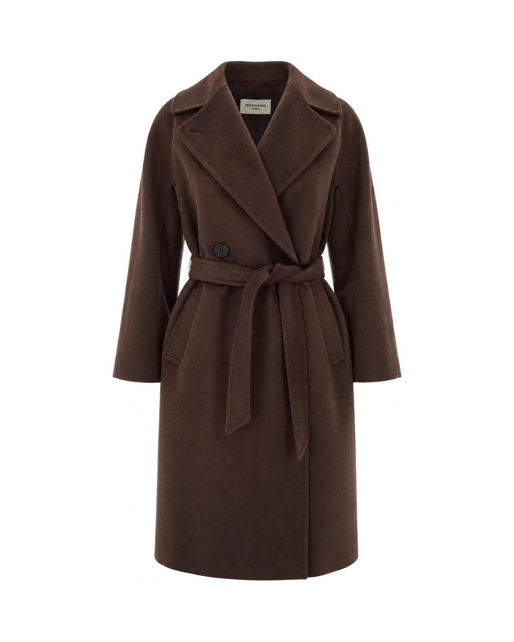Weekend by Maxmara Brown Cappotto Resina Marrone Scuro