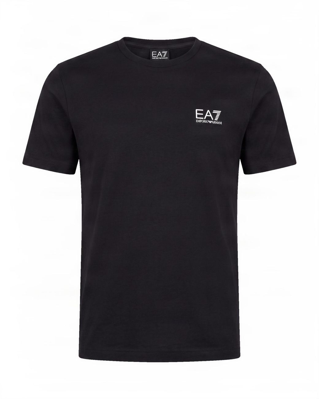 EA7 Black Logo Crewneck T-Shirt for men