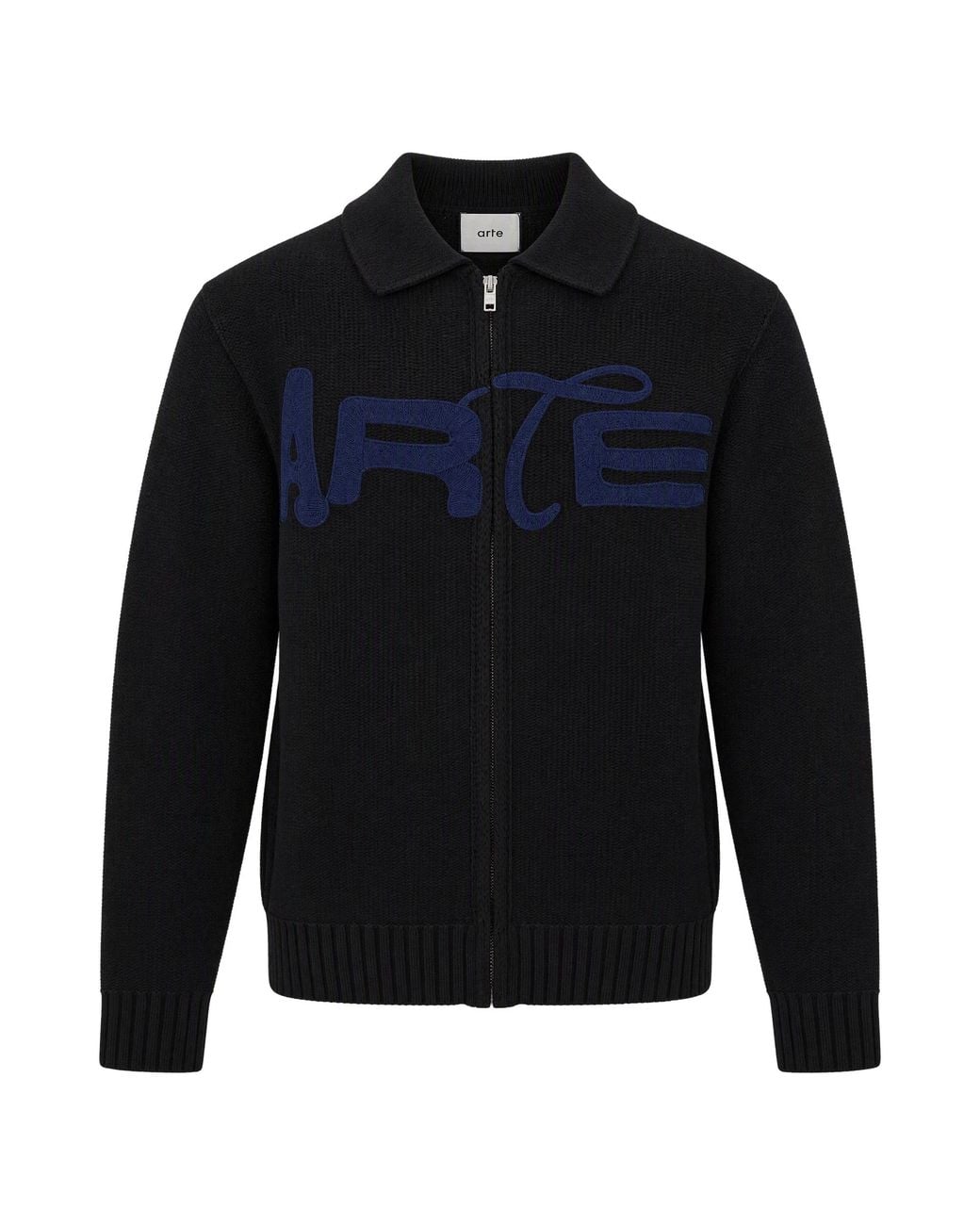 Arte' Blue Cardigan Full Zip for men
