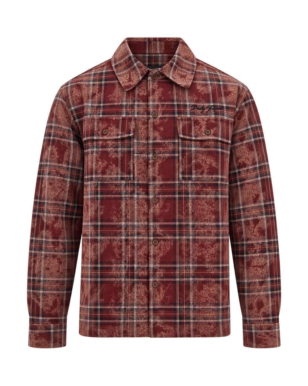 Daily Paper Red Camicia Flanella Check for men