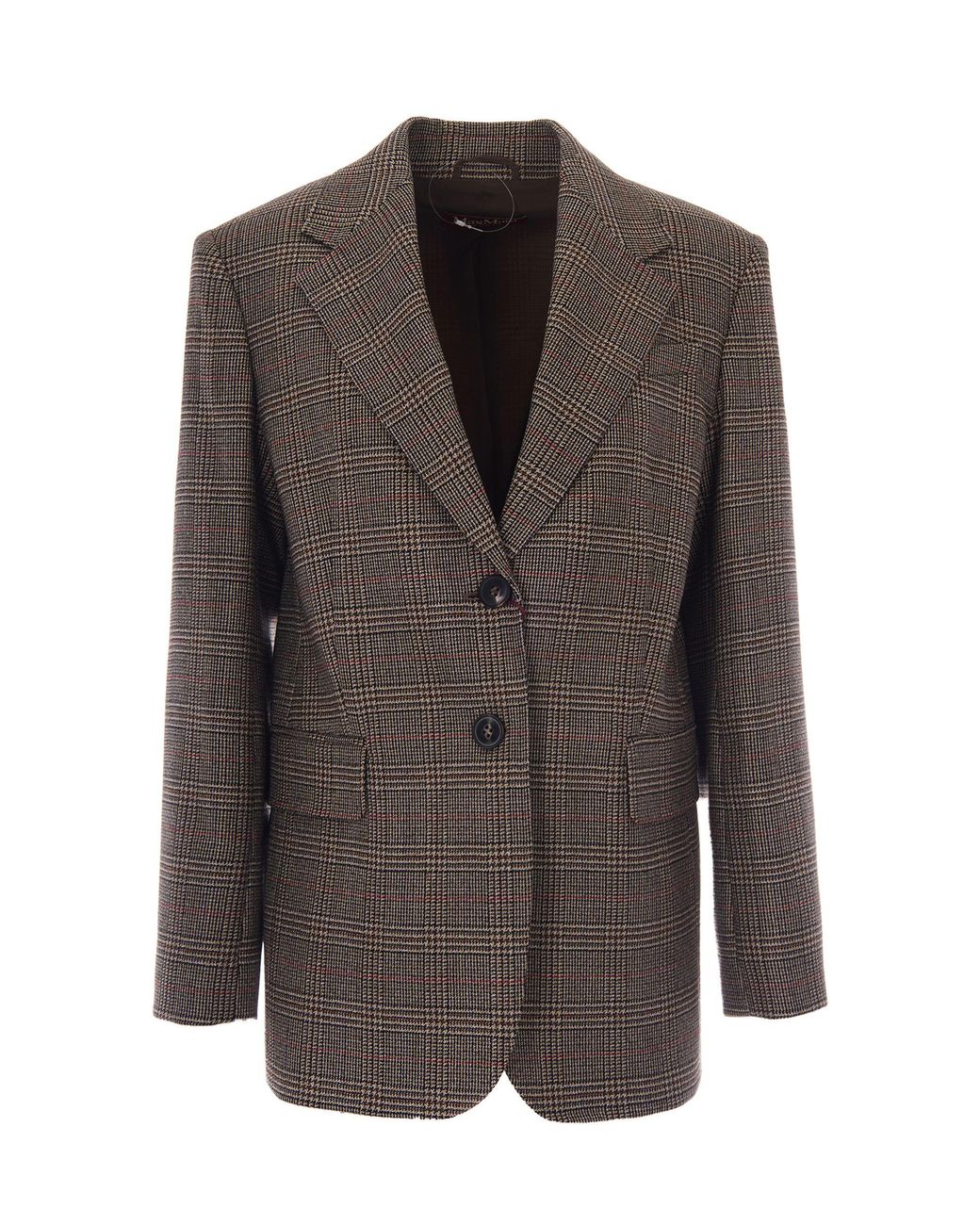 Max Mara Brown Notched Lapel Blazer