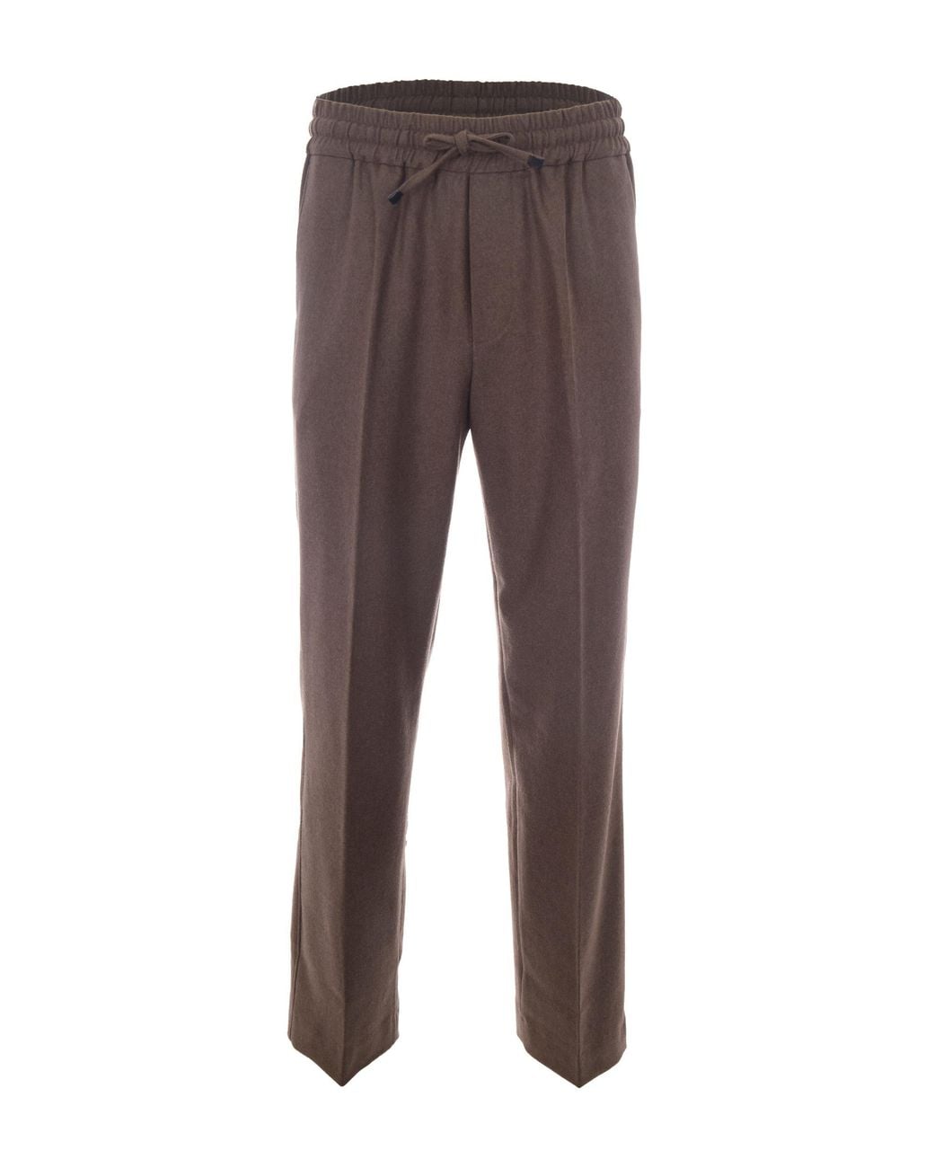 Drole de Monsieur Brown Pantalone Flannel Light for men