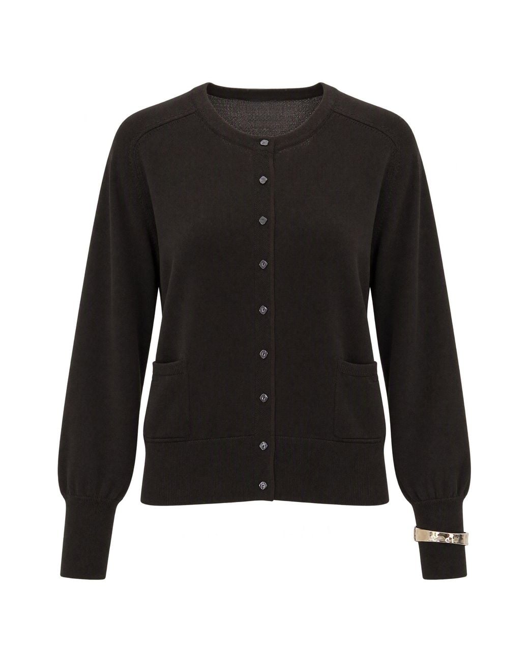 Liu Jo Black Cardigan Girocollo New Moka