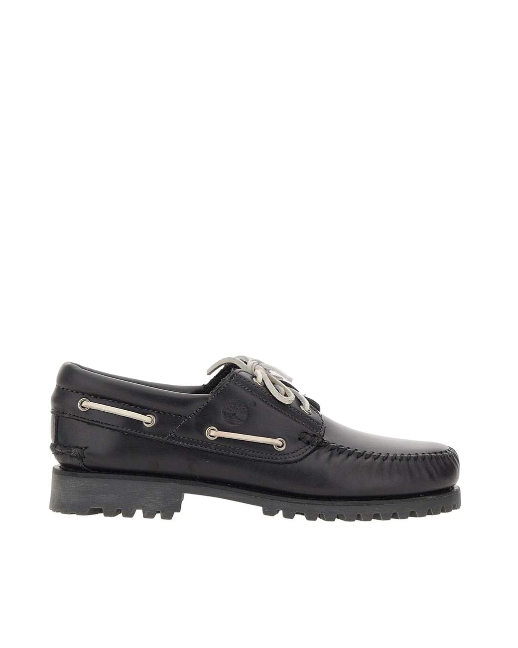 Timberland Black Boat Shoe Lake House 3-Eye Lug Monk's Robe for men