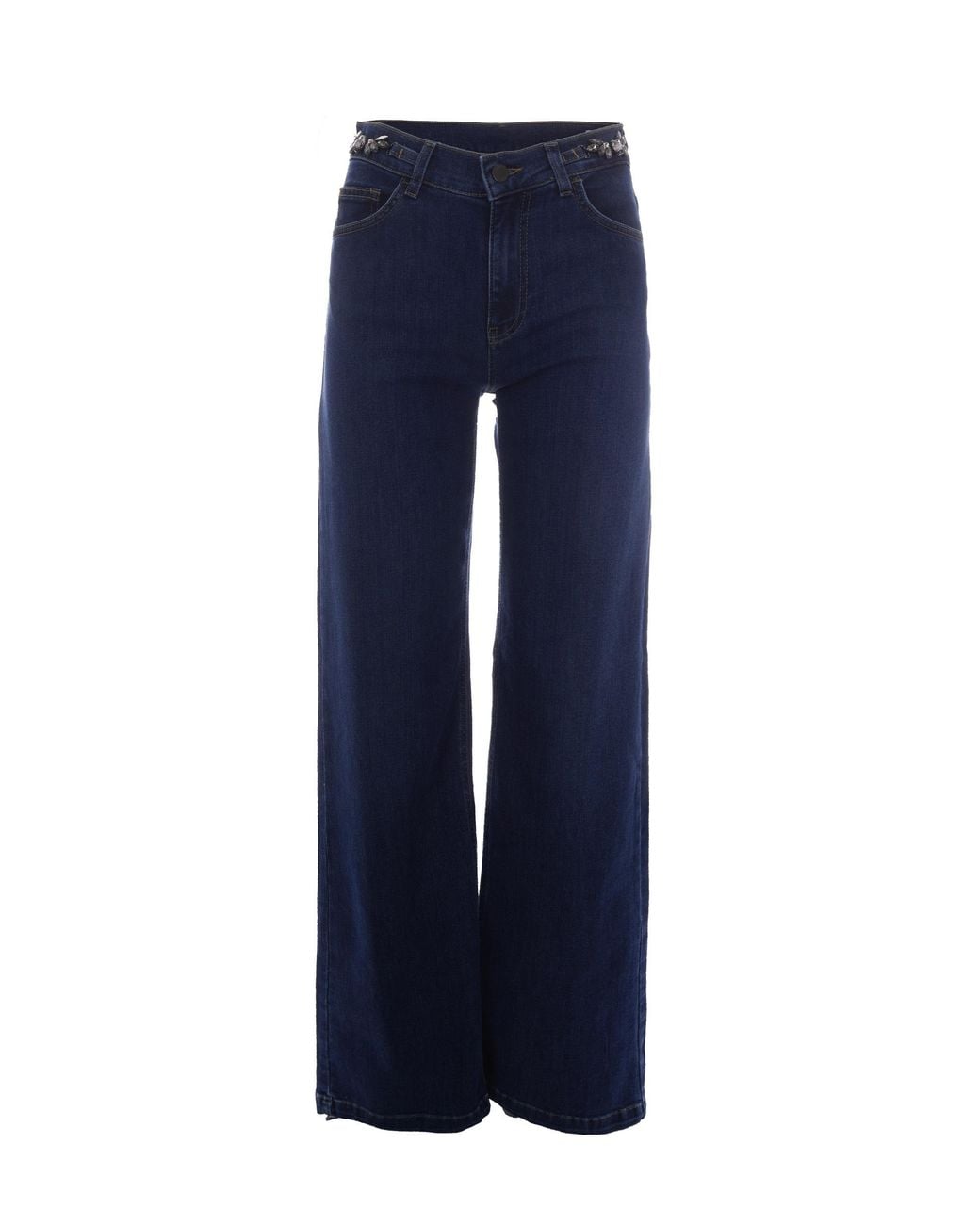 Liu Jo Blue Washed Denim Jeans For