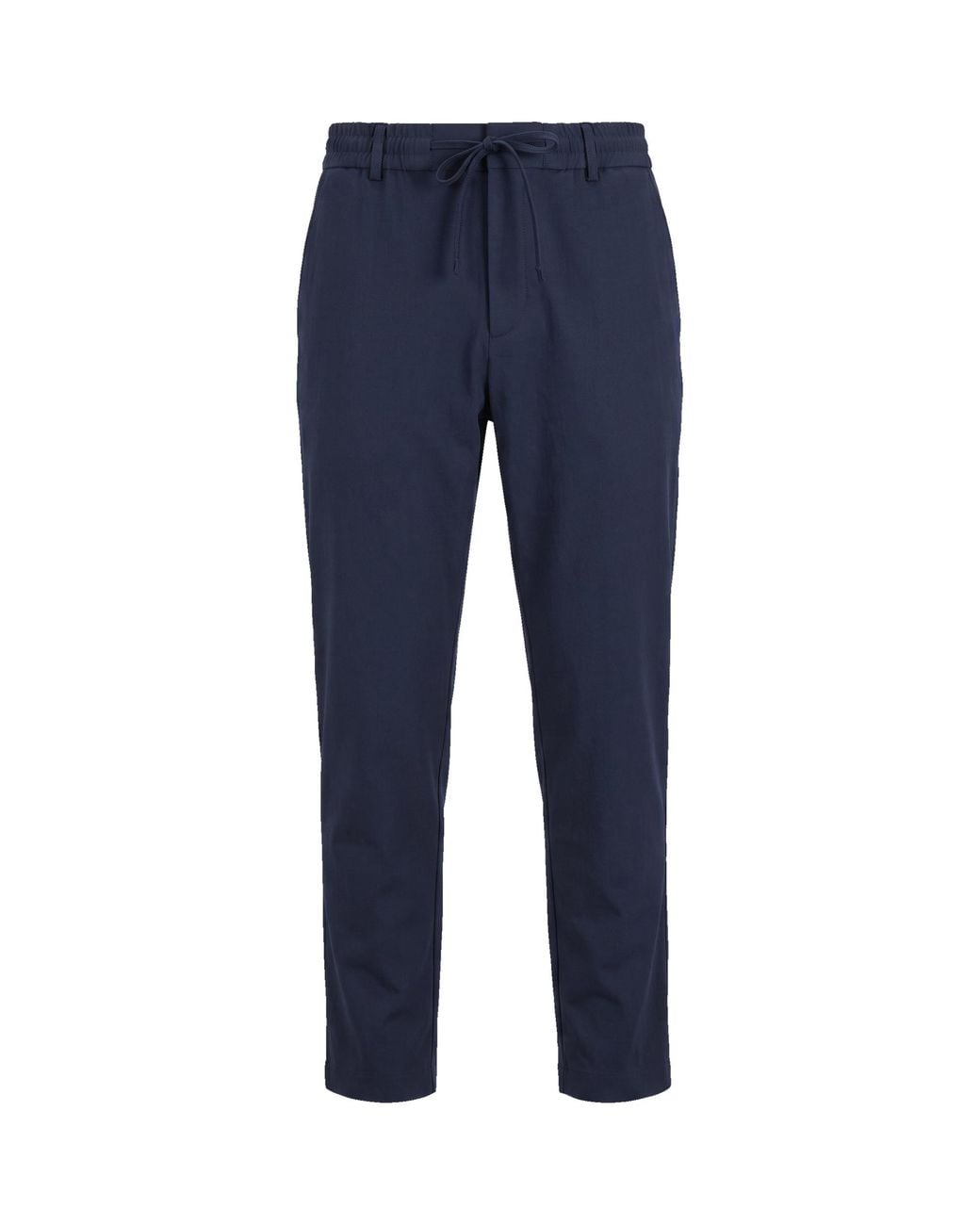 Boss Blue Drawstring Tapered Trousers for men