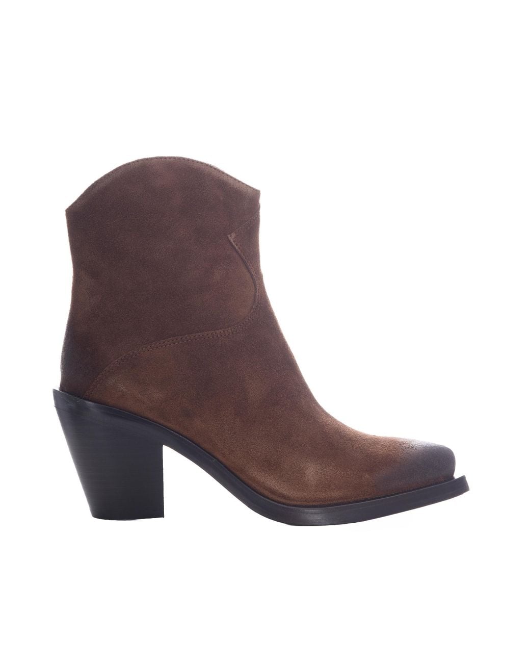 Ash Brown Stivaletto Judy Suede Mink