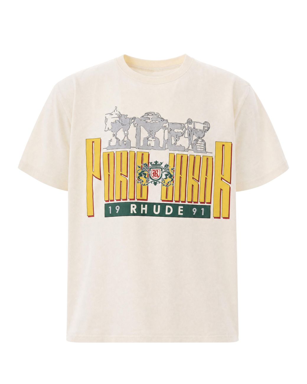Rhude White Graphic T-Shirt for men