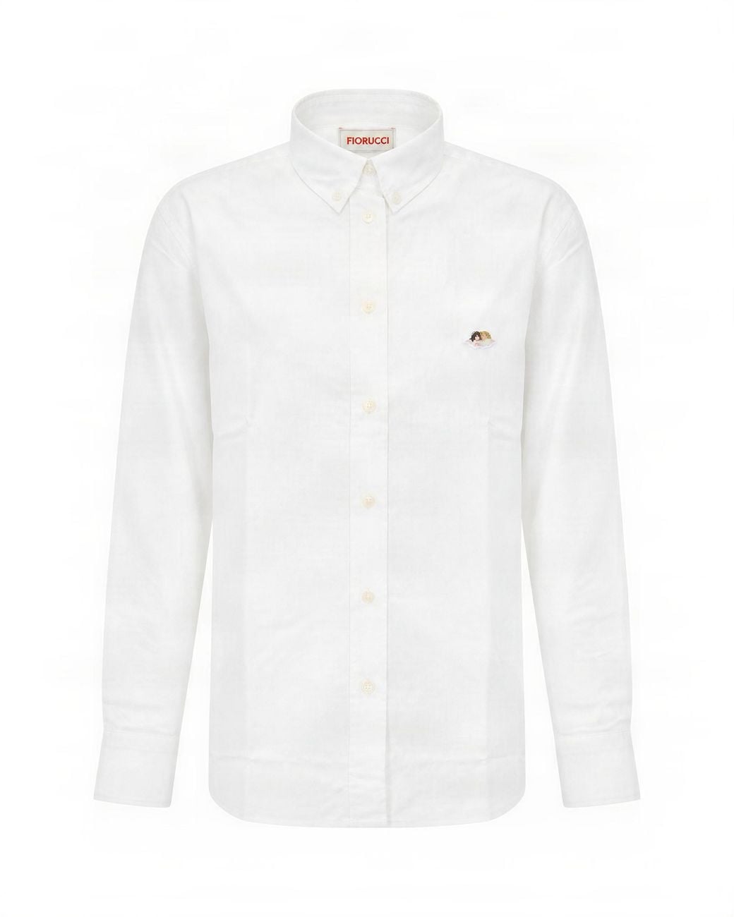 Fiorucci White Camicia Patch Angeli