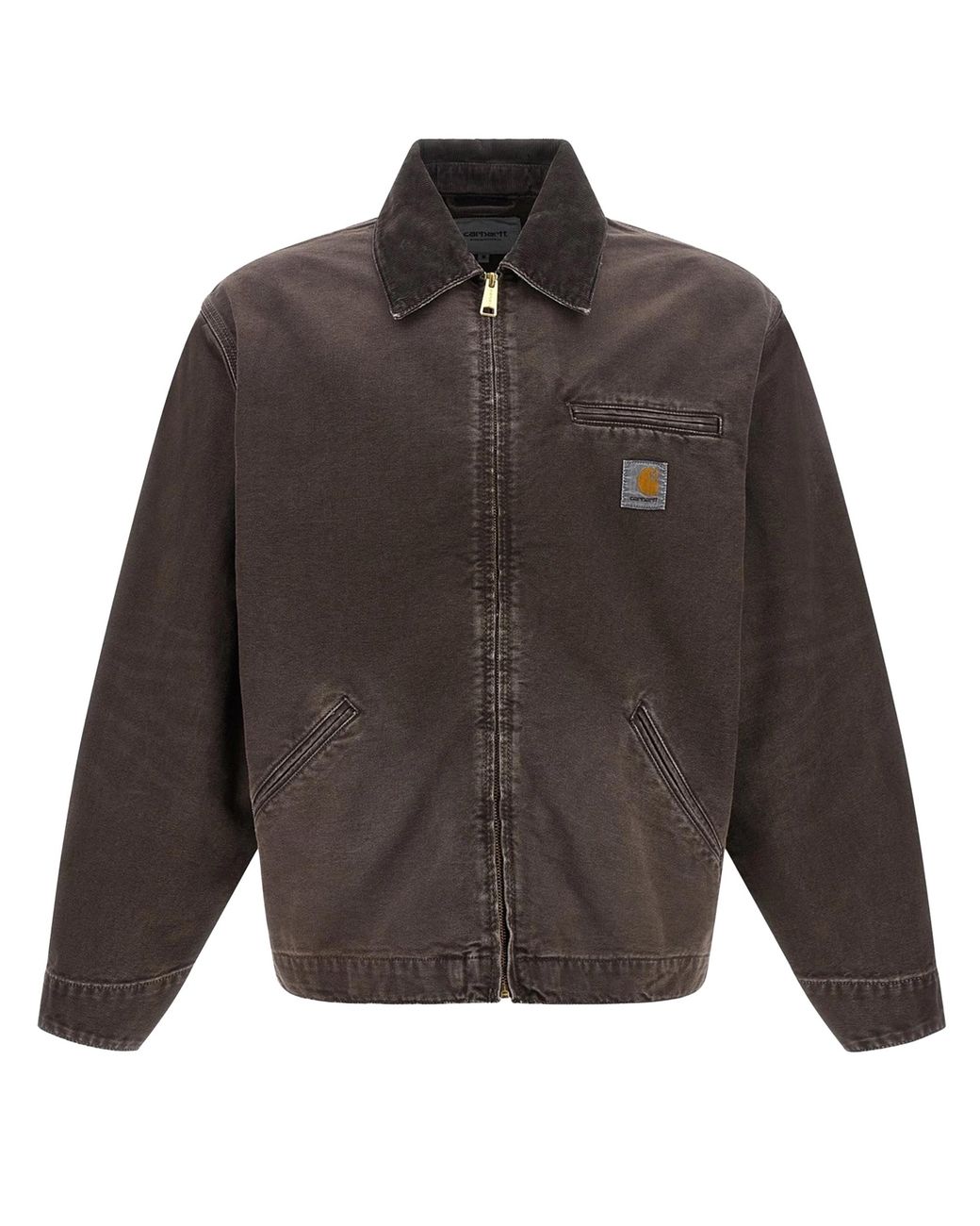 Carhartt Gray Jacket Og Detroit Tobacco Destroy Wash for men