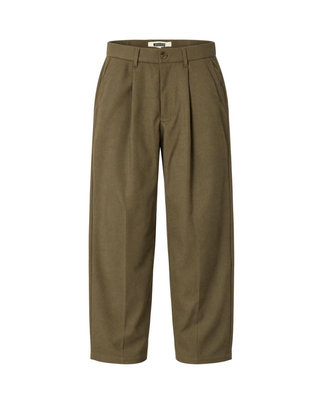Woodbird Green Pantalone Nickle Dark for men