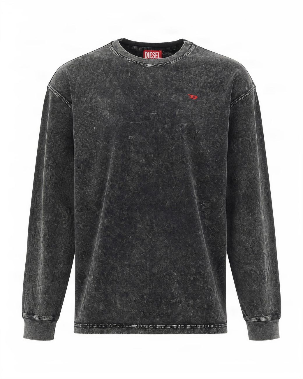 DIESEL Gray Logo T-Shirt for men
