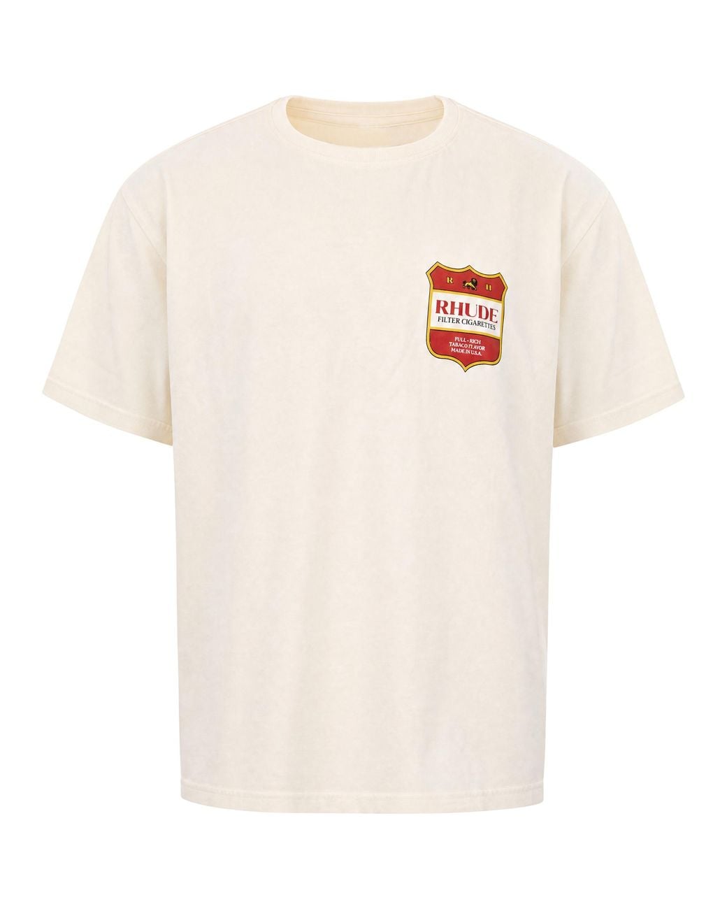 Rhude White Logo T-Shirt for men