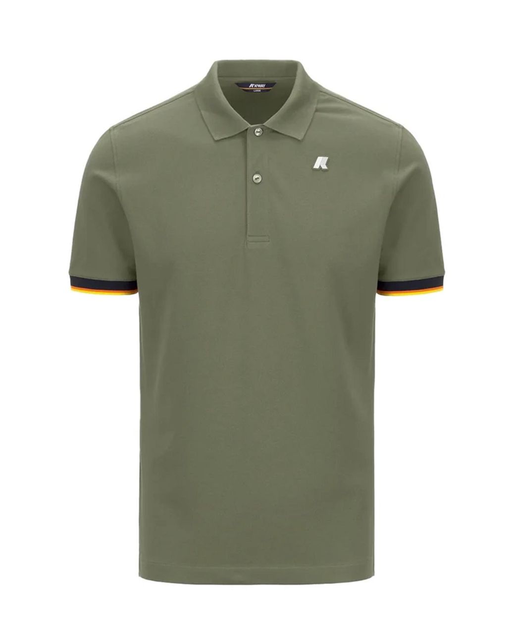 K-Way Green Polo Vincent Lichen for men