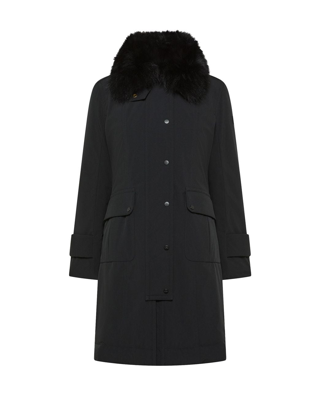 Peuterey Black Giubbino Rakid Srtr Grs Fur Nero
