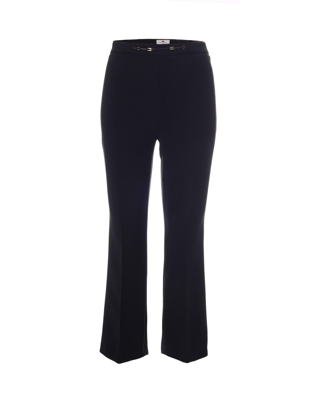 Elisabetta Franchi Blue Trumpet Polyester Flared Pants