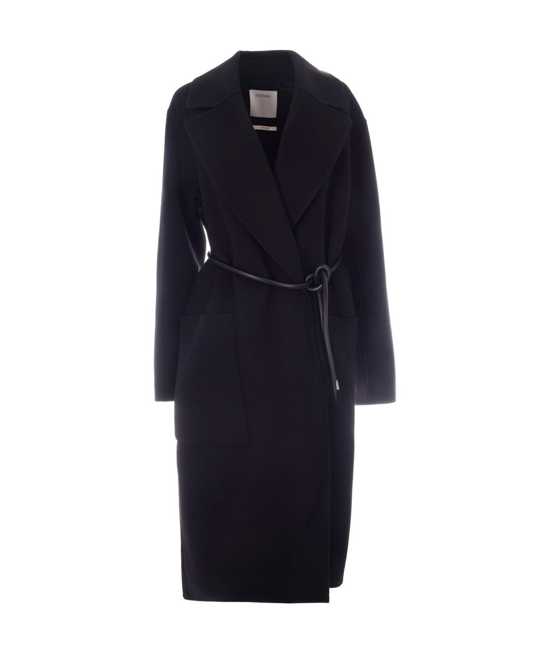 Sportmax Blue Oversized Pure Virgin Wool Coat
