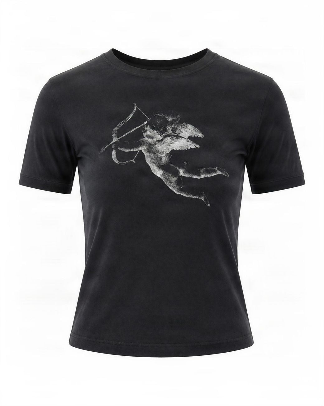 Fiorucci Black T-Shirt Baby Cupido