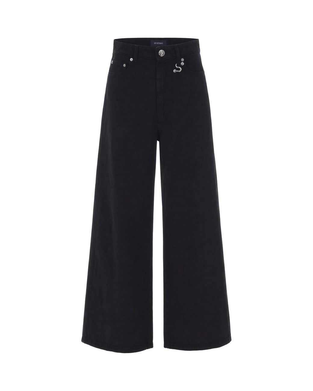Sportmax Blue Flared Flat Front Pants