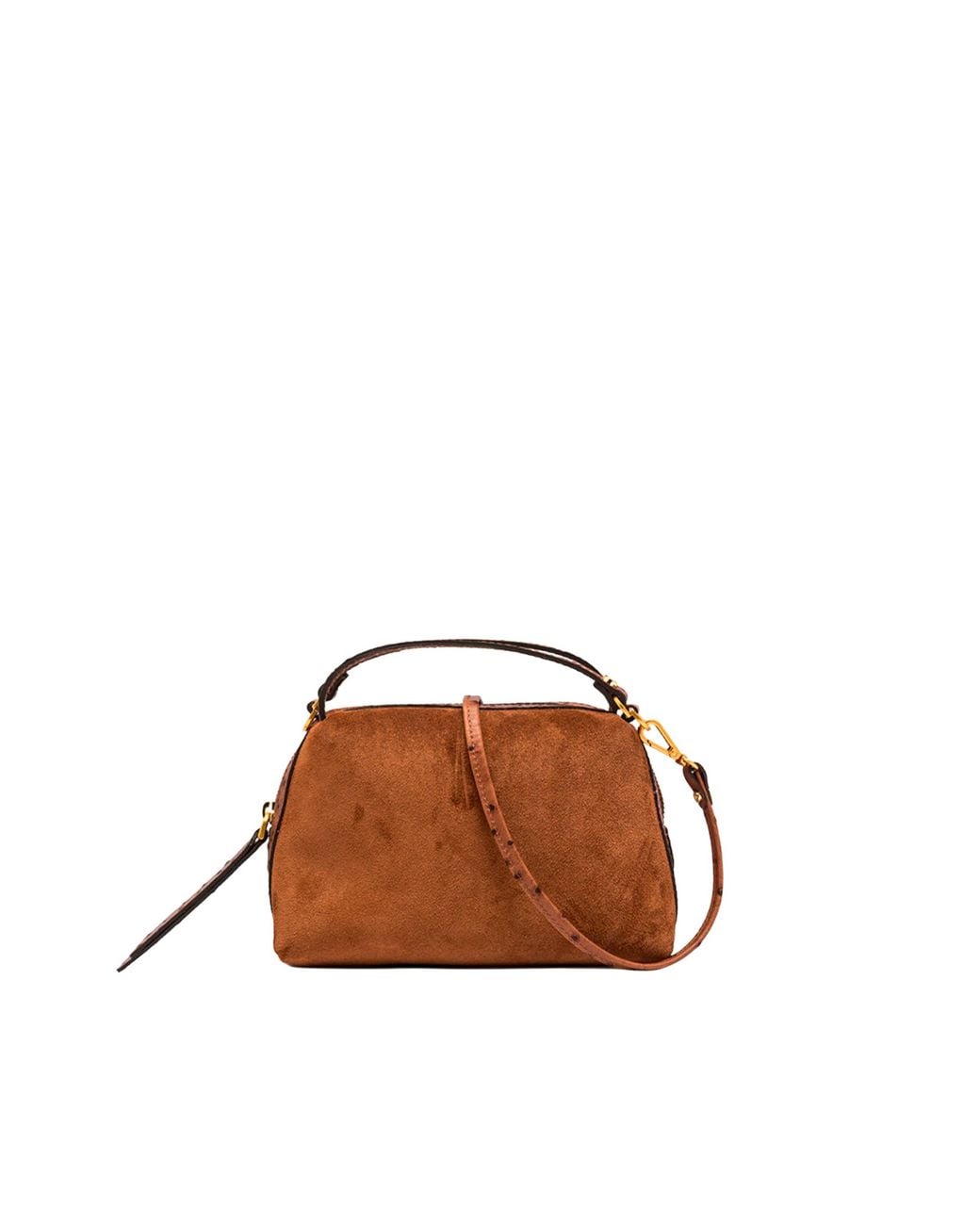Gianni Chiarini Brown Borsa Alifa Suede Cognac