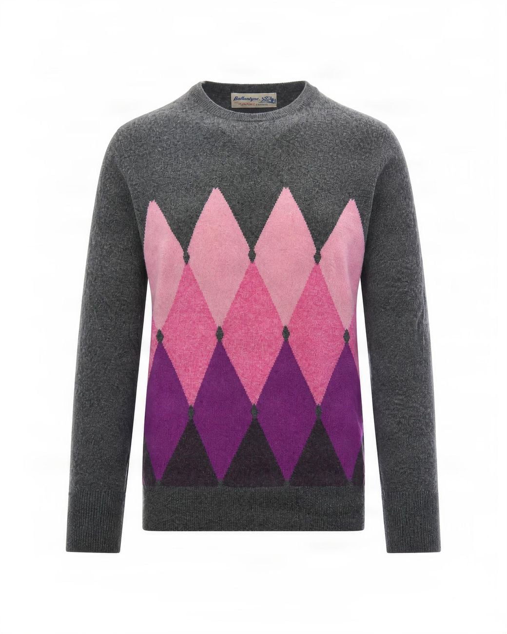 Ballantyne Pink Maglione A Rombi Derby Royal Thistle Viole for men