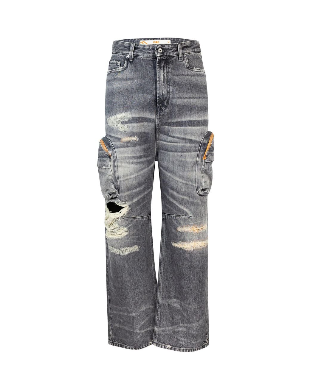 パンツ PDF channel guerrilla cargo denim black PDF CHANNEL Guerrilla Cargo Jeans - Pants - BeyondStyle