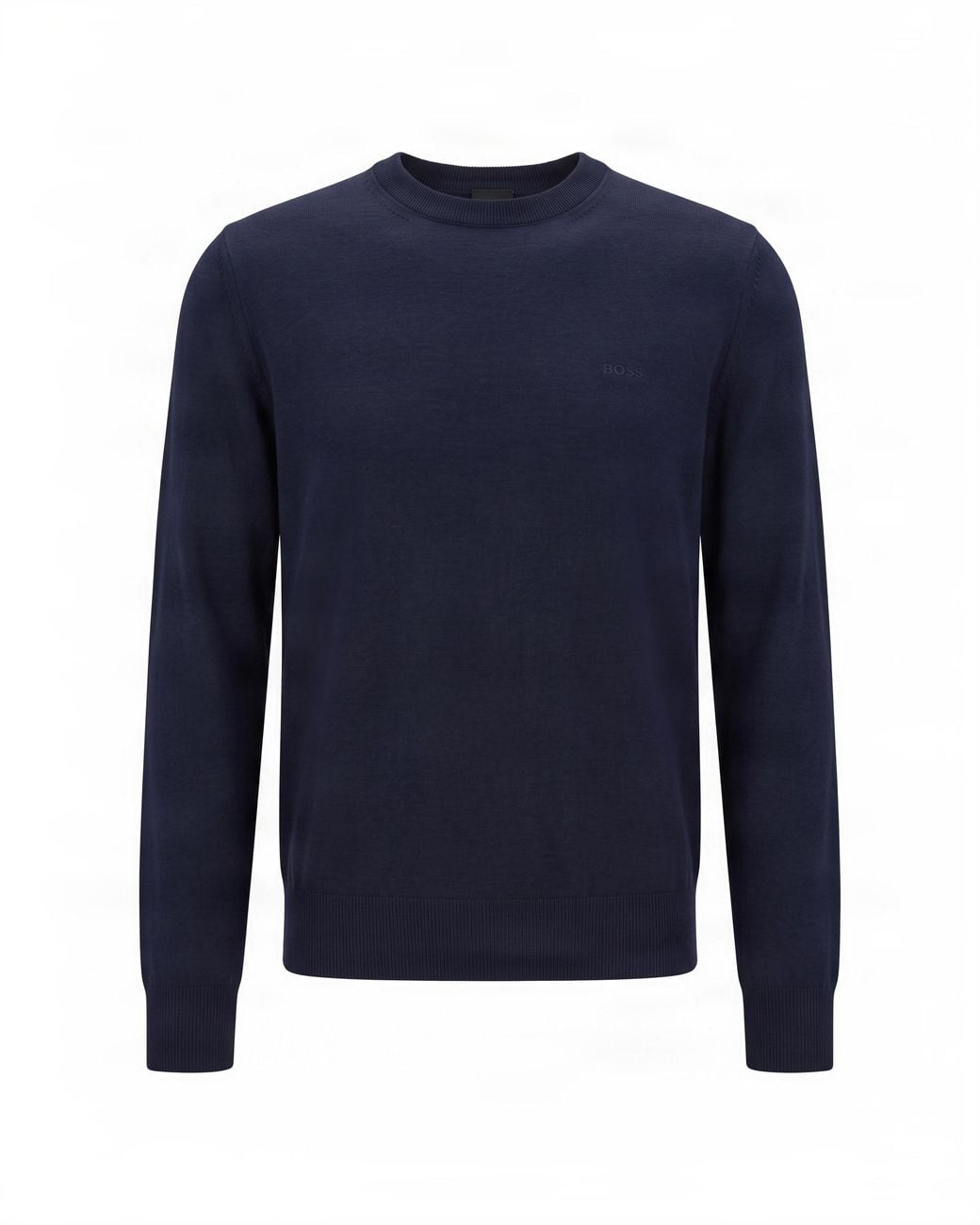 Boss Blue Maglione Logo Dark for men