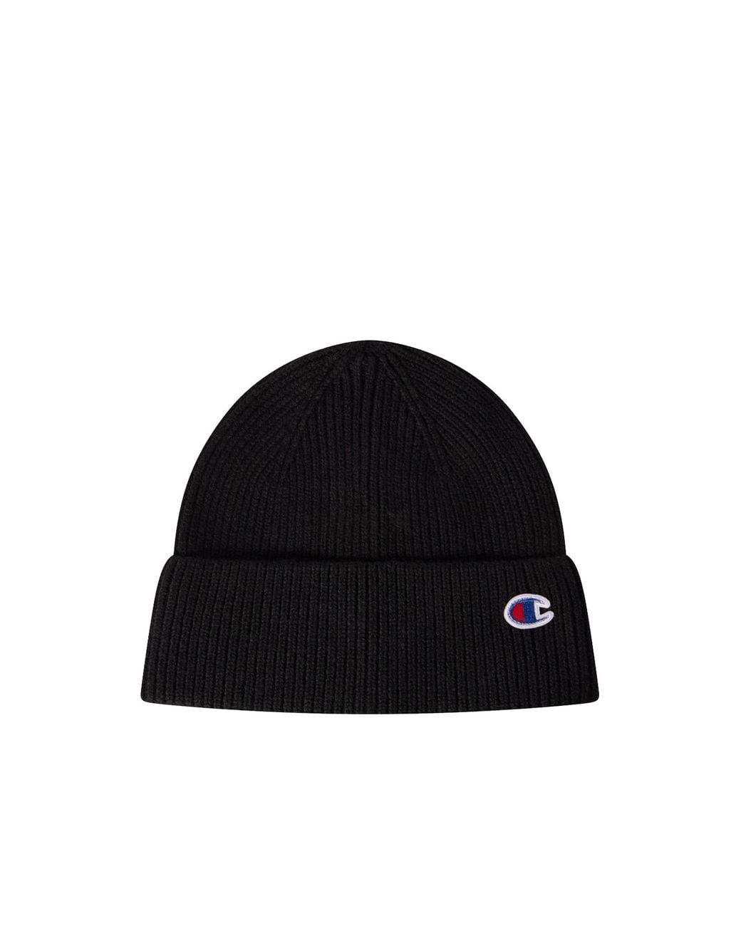 Champion Black Cappello Misto Lana Nbk for men