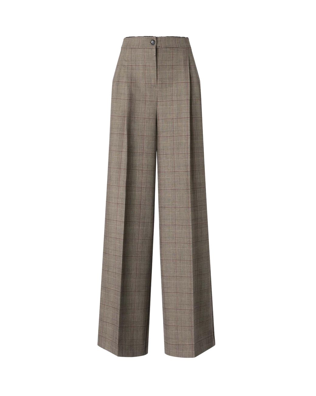 Pinko Brown High-Waisted Tailored Trousers