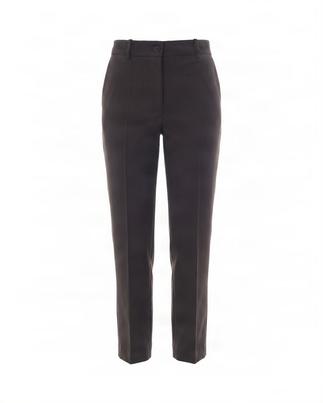 P.A.R.O.S.H. Blue Tailored Slim-Fit Pants With Button Closure And Pockets