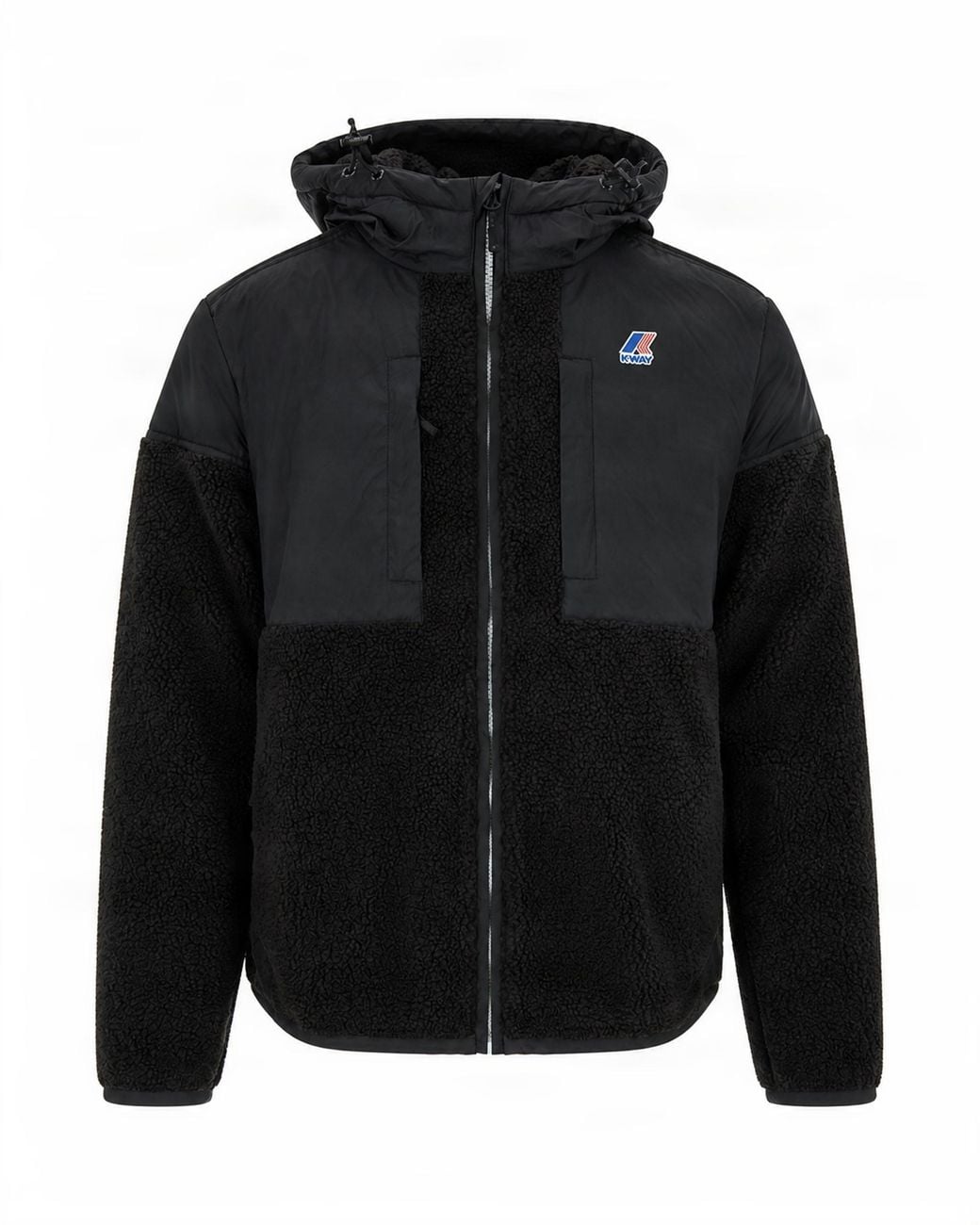K-Way Black Giubbino Samson 4.0 Orsetto Pure for men