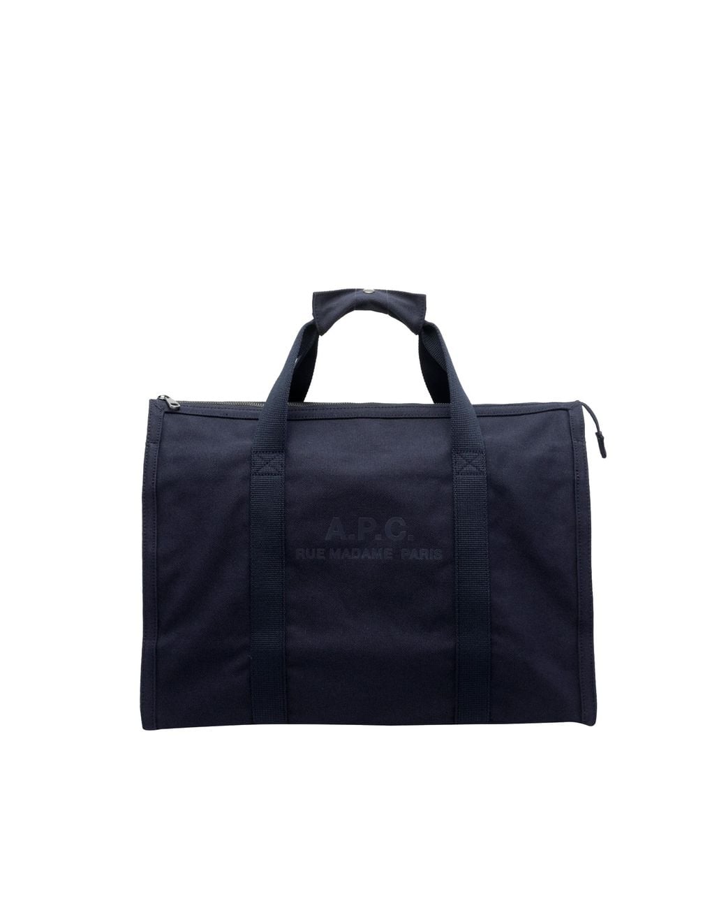 A.P.C. Blue Gym Bag Dark