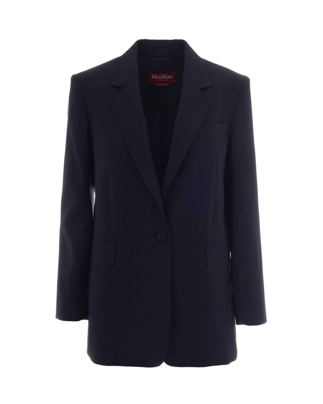 Max Mara Blue Single-Breasted Blazer